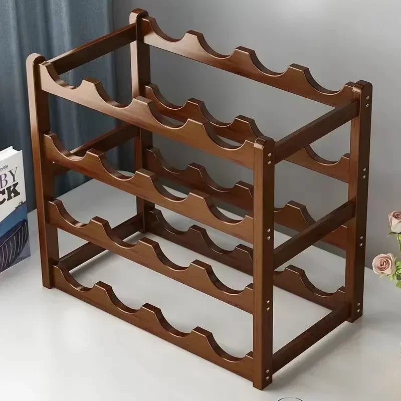 Vintage Inspired Wooden Wine Rack - Handy House