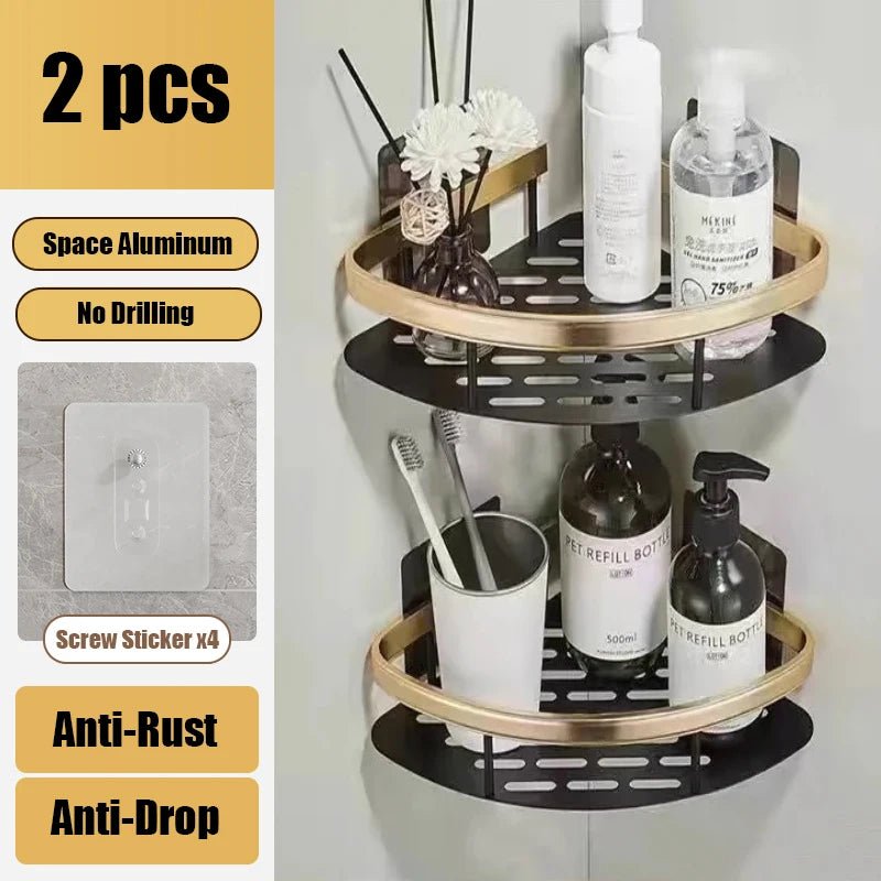 Bathroom Shelf Aluminium Storage Organiser - Handy House