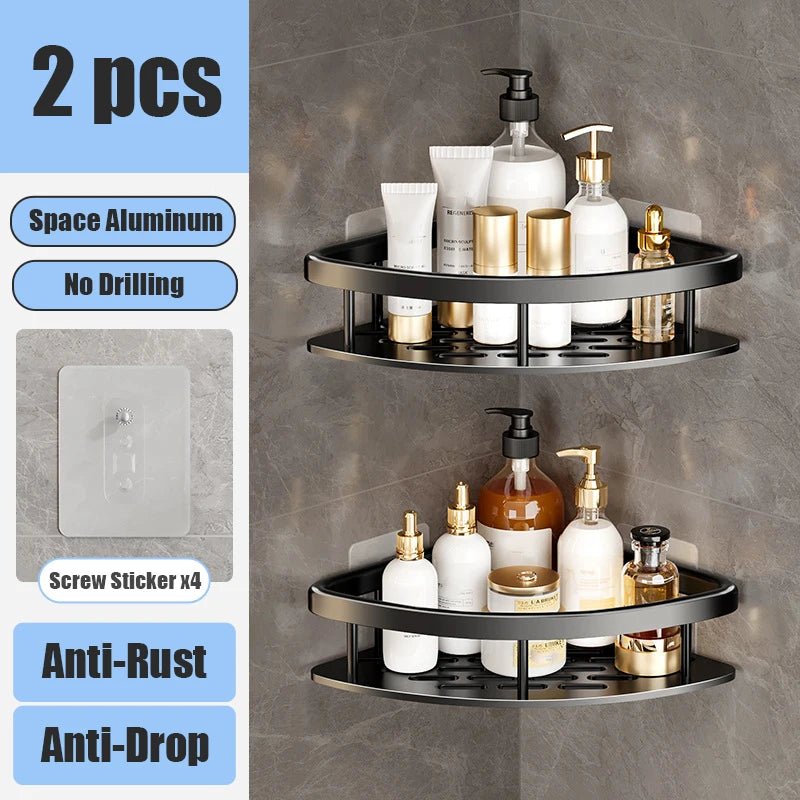 Bathroom Shelf Aluminium Storage Organiser - Handy House
