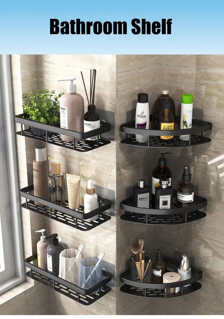Bathroom Shelf Aluminium Storage Organiser - Handy House