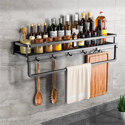 Matte Black Kitchen Pantry Organiser - Handy House