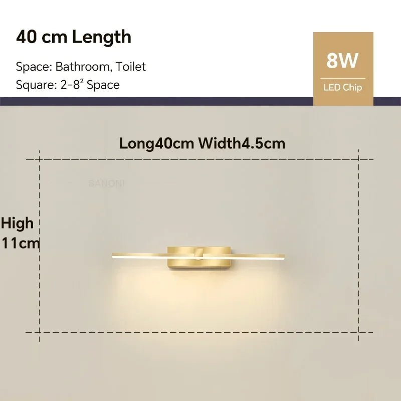 Modern LED Wall Lamp - Black - Handy House
