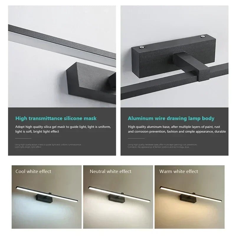 Modern LED Wall Lamp - Black - Handy House