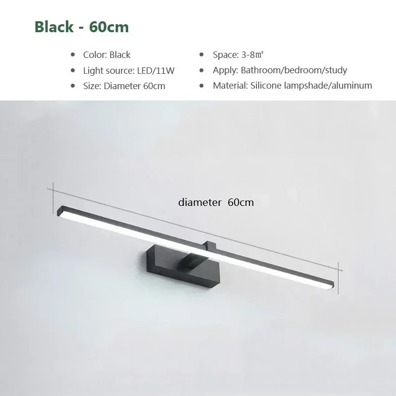 Modern LED Wall Lamp - Black - Handy House