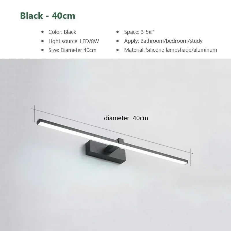 Modern LED Wall Lamp - Black - Handy House