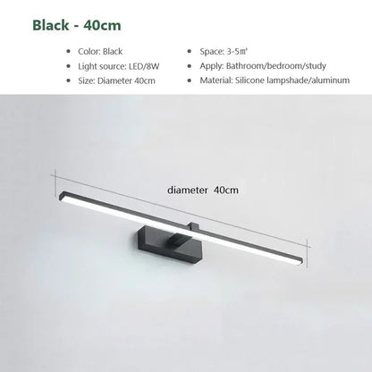 Modern LED Wall Lamp - Black - Handy House