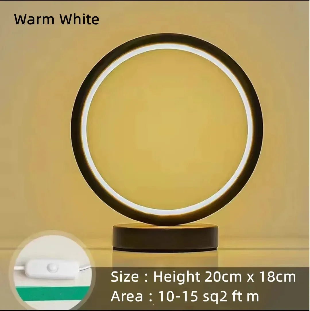 Simplistic LED Circular Ring Table Lamp - Handy House