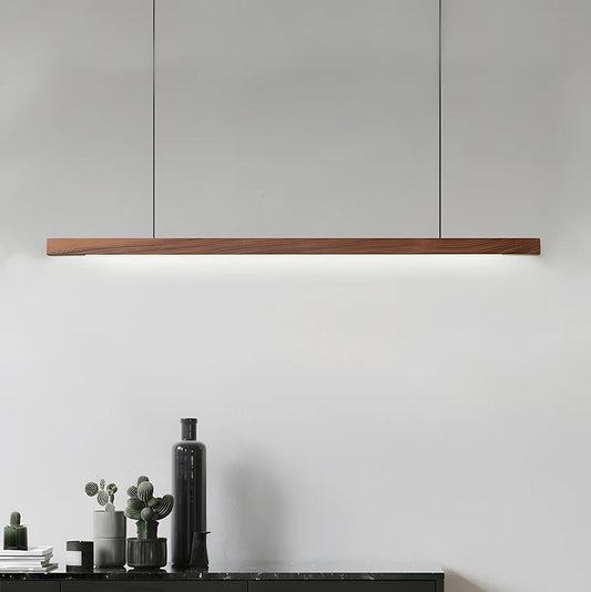 Wood Long Strip Pendant LED Light - Handy House